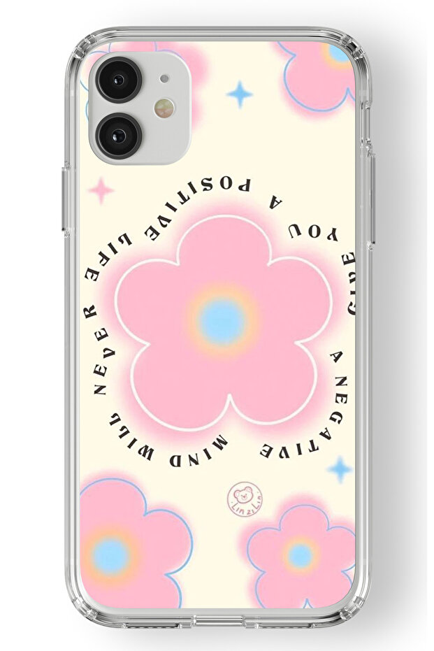 حافظة شفافة مطبوعة بتصميم الحياة الإيجابية المتوافقة مع هاتف آيفون 11 - 1