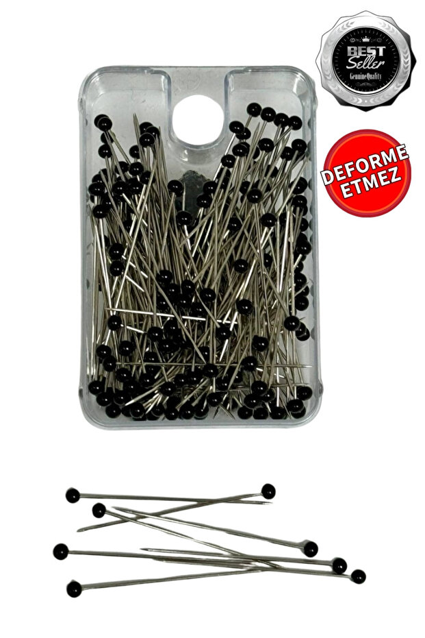 Scarf And Shawl Needle Silk Scarf Needle Glass Head Needle Non-Deformable Non-Rusting 200 Pieces