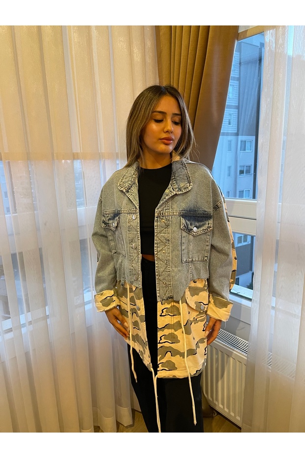 Askeri Desen Kot Ceket - 1