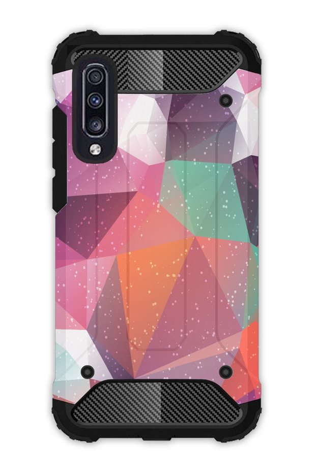 Samsung Galaxy A70 Compatible Case Tank Full Protection Antishock - Abstract