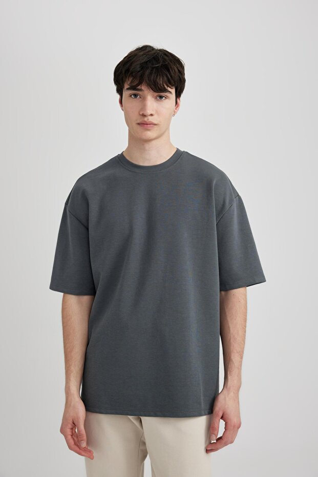Oversize Fit Crew Neck Heavy Fabric T-Shirt X3926az24sp