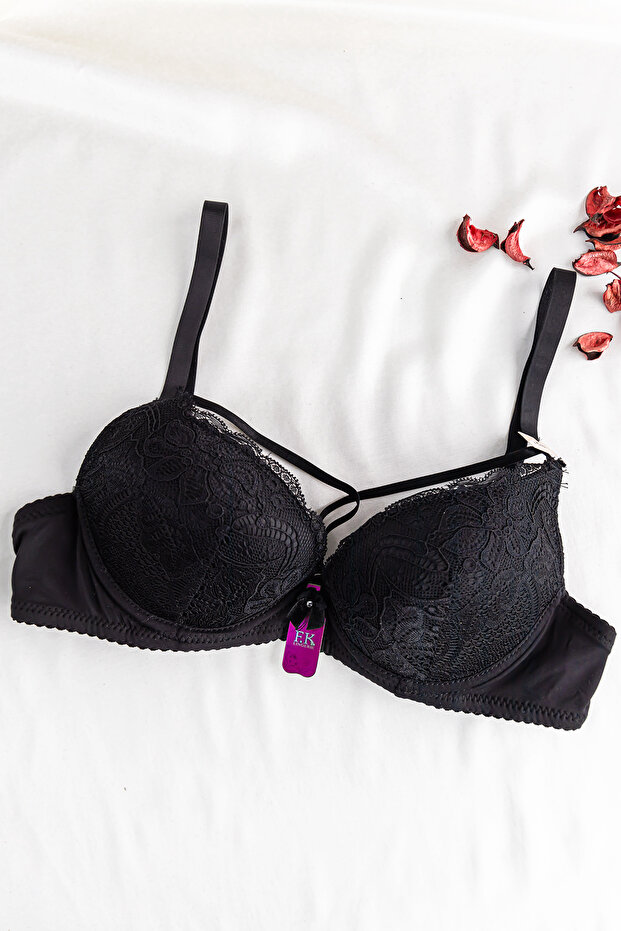 Full Support Padded Lace Underwire Bra - 4