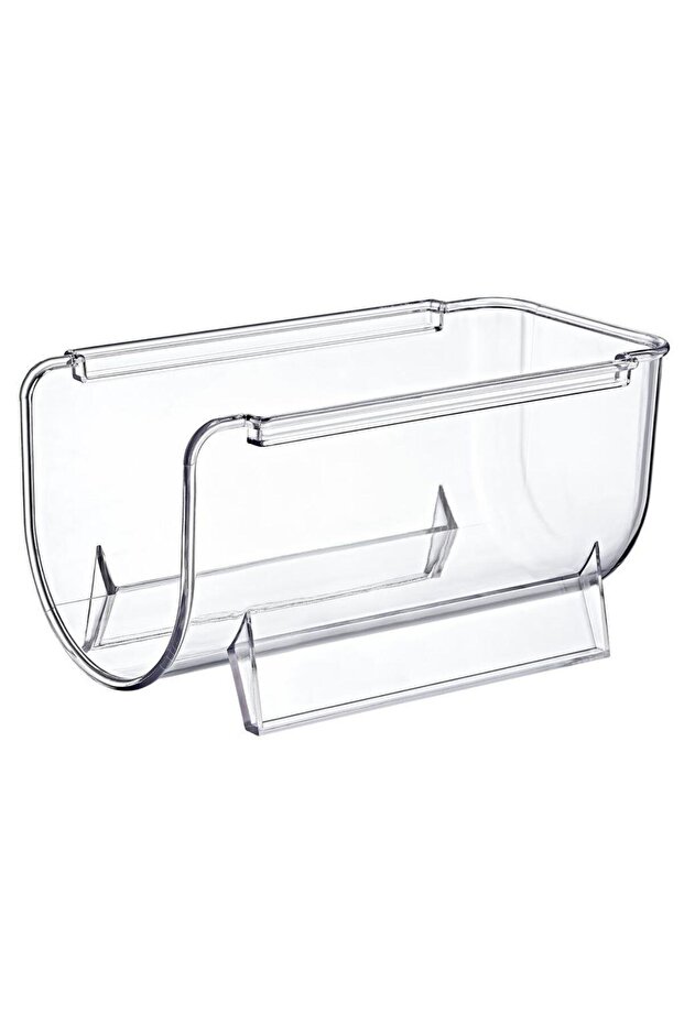 منظم زجاجات شفاف قابل للتكديس بطبقة شفافة - 2