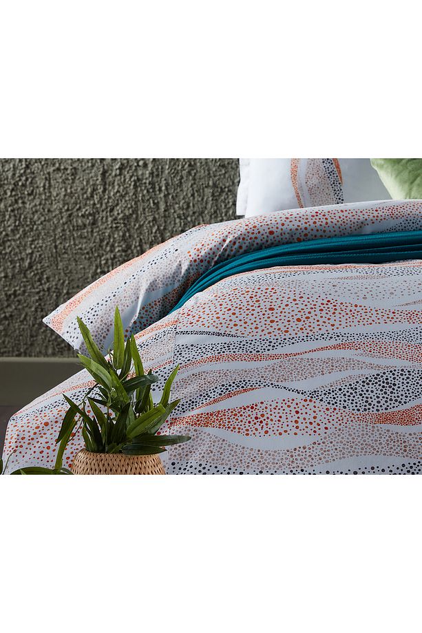 Polycotton Pamuklu Nevresim Takımı Lidya Tek Kişilik - Turuncu - 11