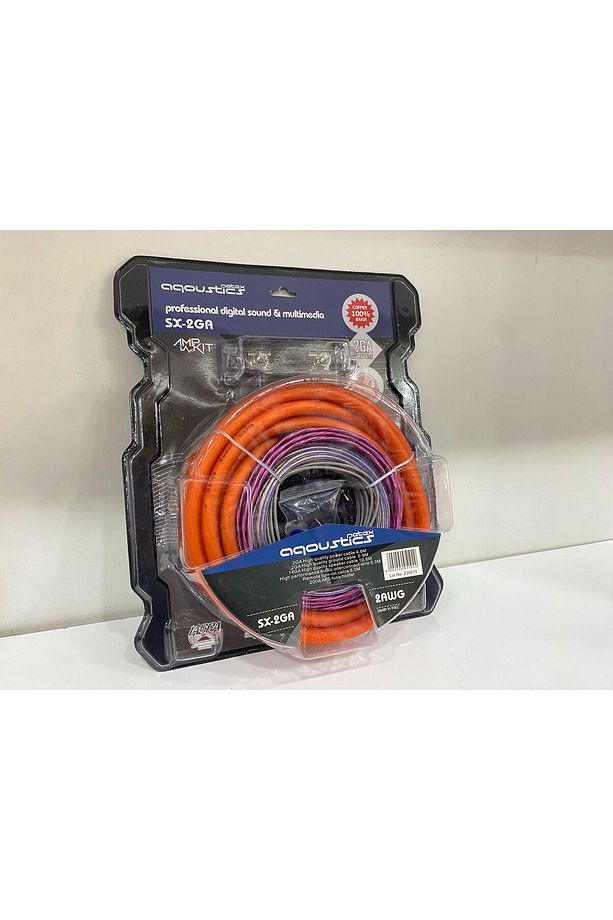 NETEX AQOUSTİCS 2 GA %100 BAKIR PROFESYONEL KABLO SETİ - 1