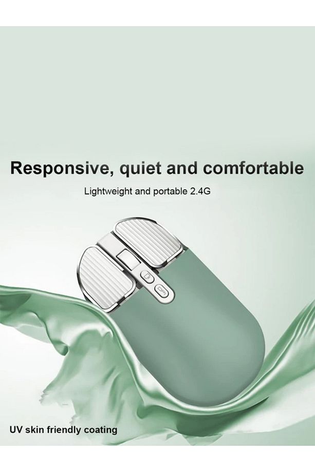 Kablosuz Mouse Kablosuz Fare Bluetooth Ve 2.4 Ghz Şarjlı Ergonomik 1600 Dpı Mouse - 4