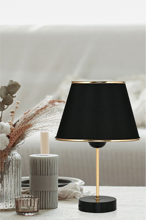 Kumaş Başlıklı 3 Katlı Modern Avize ve 2 Adet Abajur Set Yatak Odası Çocuk Odası Salon Mutfak Hol - 3