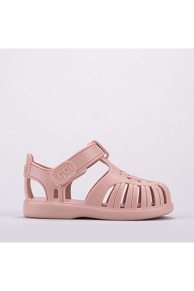 S10271 Tobby Solid Sandale pentru copii Pudra - 1