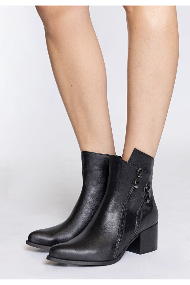 Leder Stiefeletten - 1