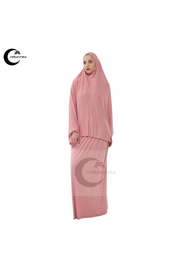 Cotton Two Pieces Sleeves Prayer and Umrah Dress