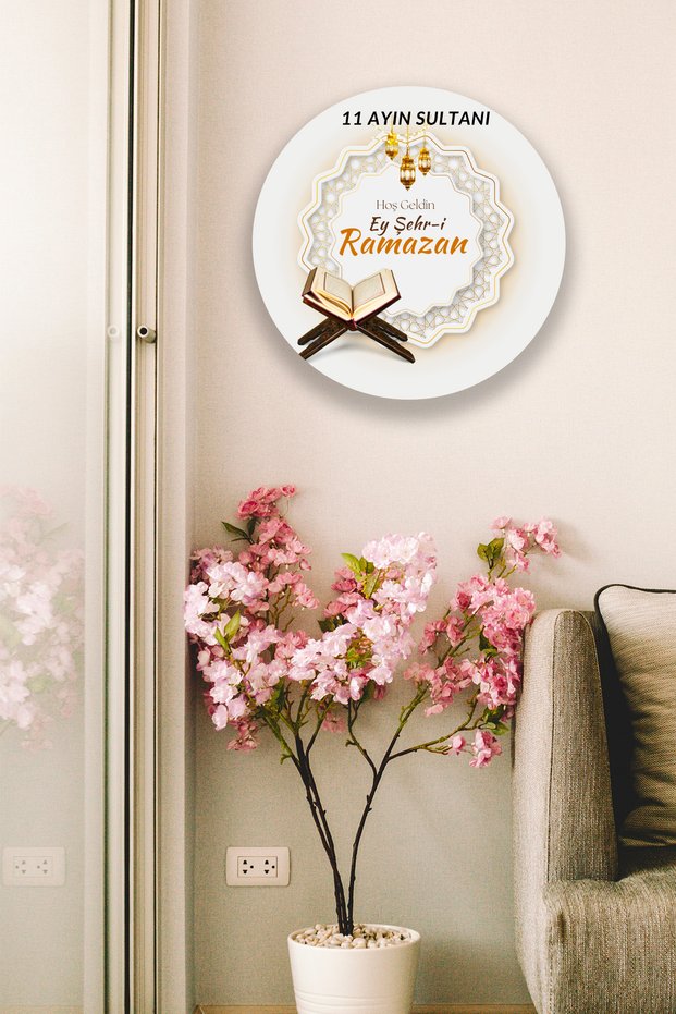 Welcome Ramadan Ornament, Decorative Religious Painting Model, Home, Living Room Door, Wall Decoration