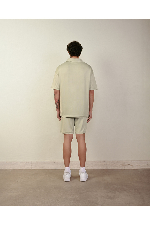 Erkek Oversize Yakalı Tshirt - 4