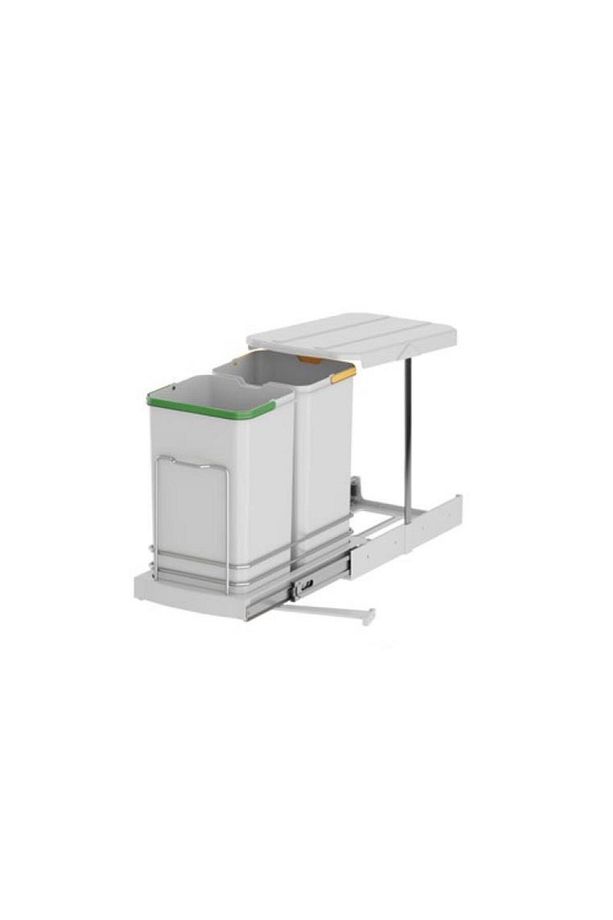 2'li Raylı Çöp Kovası 12 12 L - 2