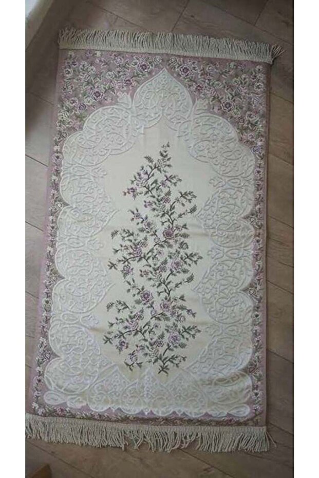 Luxury Tapestry Prayer Rug with Flower Detail for Dowry Gift Bundle