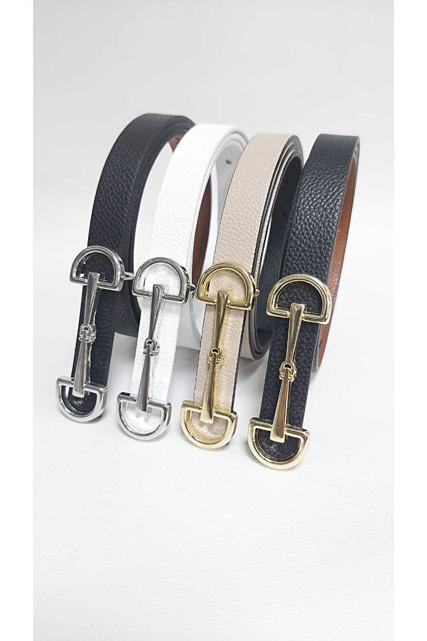 Kadın Çift Yönlü 4^Lü İnce Kemer Set - 8