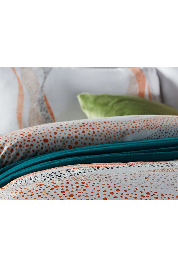 Polycotton Pamuklu Nevresim Takımı Lidya Tek Kişilik - Turuncu - 6