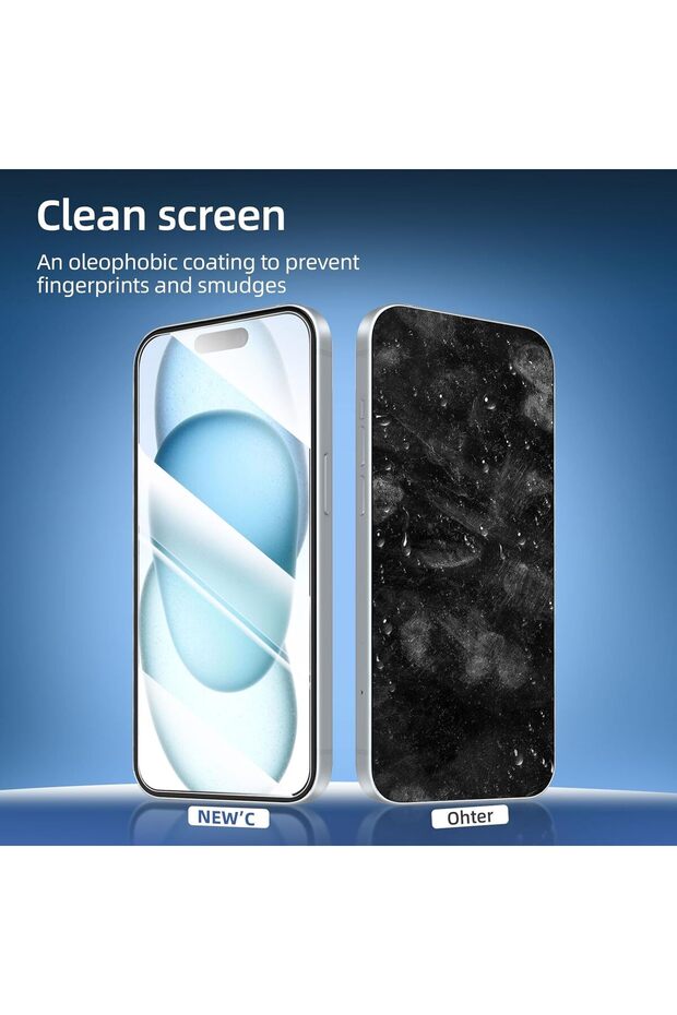 واقي شاشة نانو سيراميك لهاتف iPhone 15 Pro Max مقاس 6.7 بوصة - سهل التركيب - 7