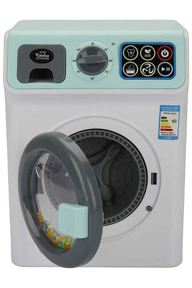 Hommy Sesli ve Işıklı Yeşil Çamaşır Makinesi - 3