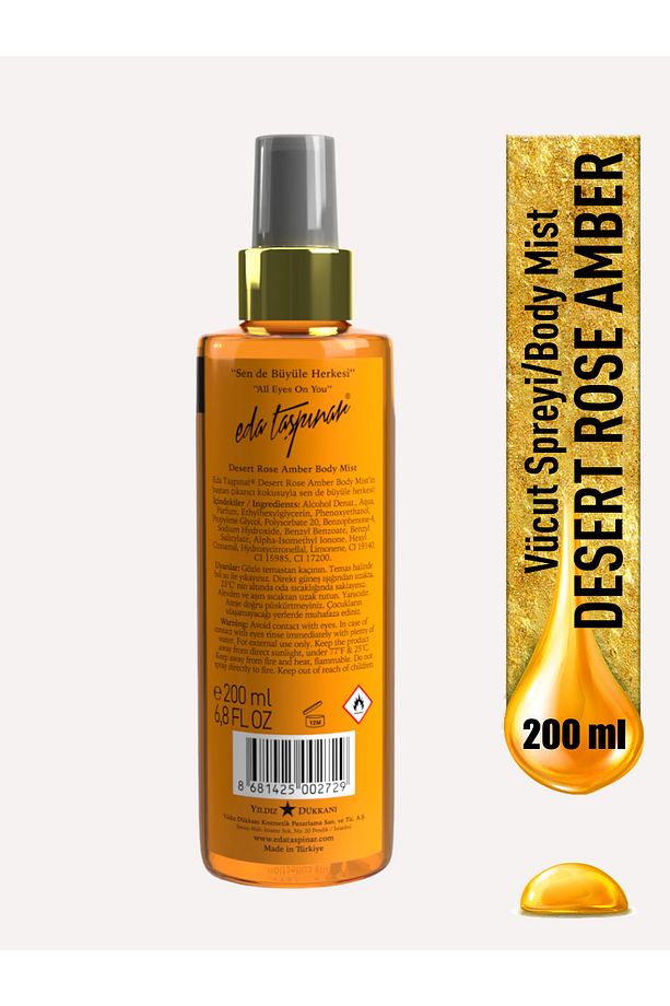 Efsane Kokular Seti.no.3 Vanilya & Amber & Coco Body Mist 200 ml (EGX62-EGX20-EGX26) - 6
