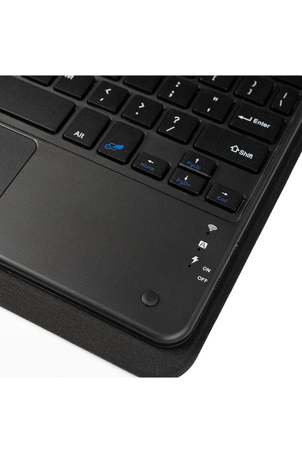 Samsung Galaxy Tab S8 Plus SM-X800 Bluetooth Keyboard Akıllı Standlı Tablet Kılıf Wireless Touchpad - 3