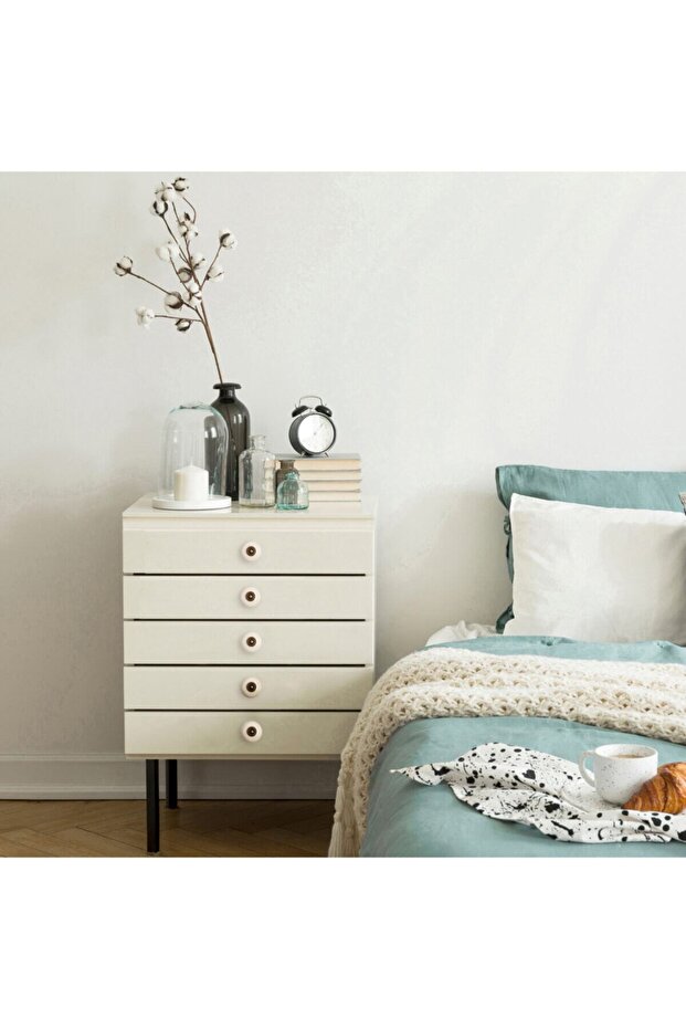 Ç.rustik Düğme Kulp - Krem / Antik - 3