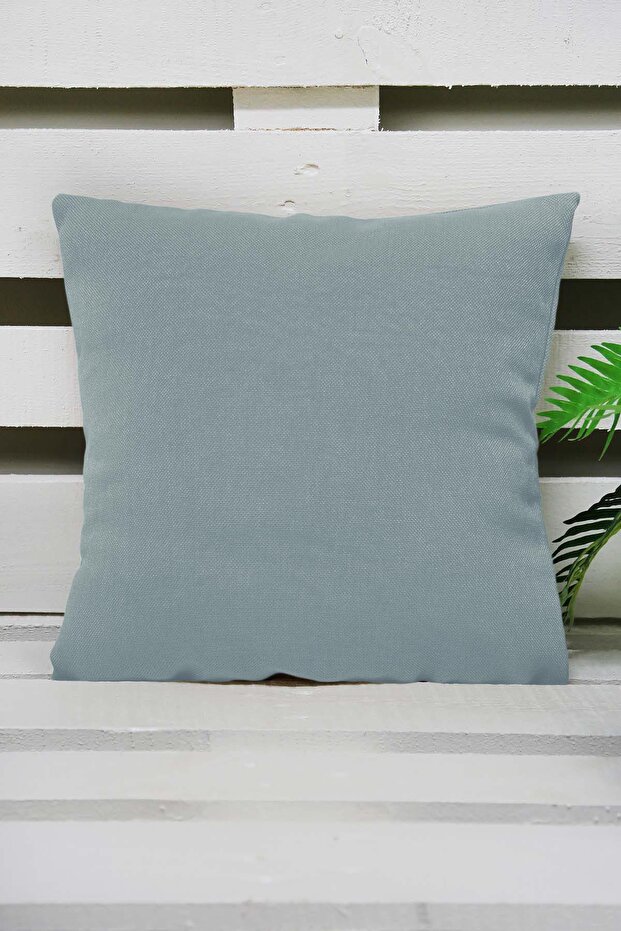 Linen Throw Pillow Cover Baby Blue 50x50 Cm