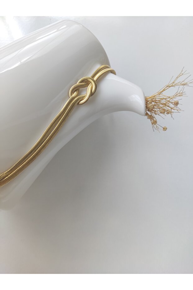 STEEL ITALIAN THICK KNOT BRACELET GOLD