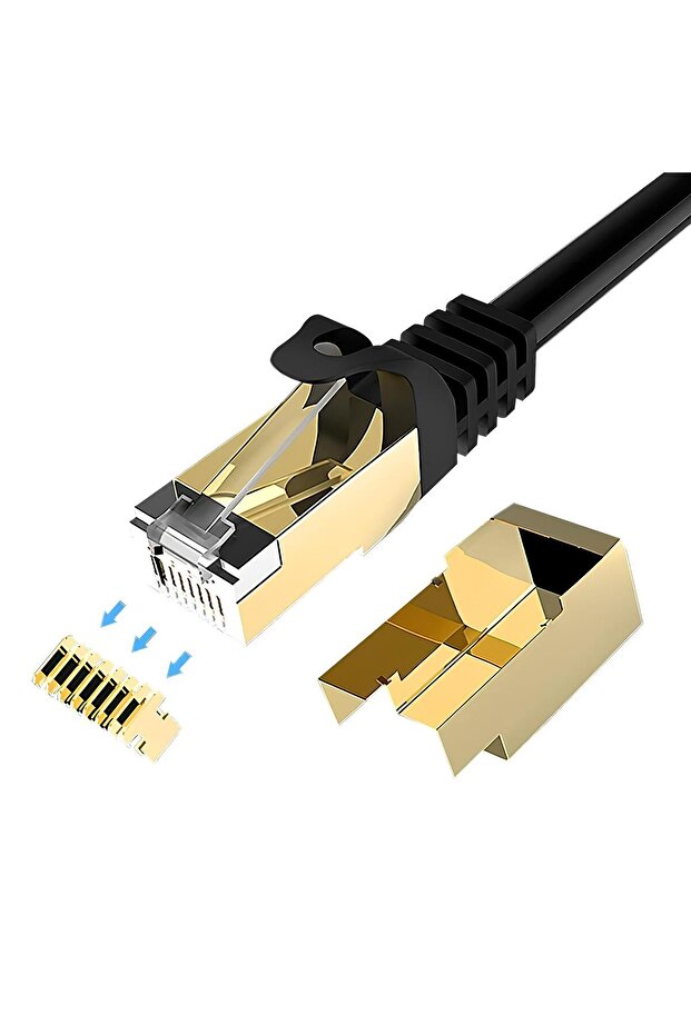 20 Metre Cat7 Patch Kablo Cat 7 Stp Ethernet Kablosu 10gbps Internet 600 Mhz Band Genişliği - 2