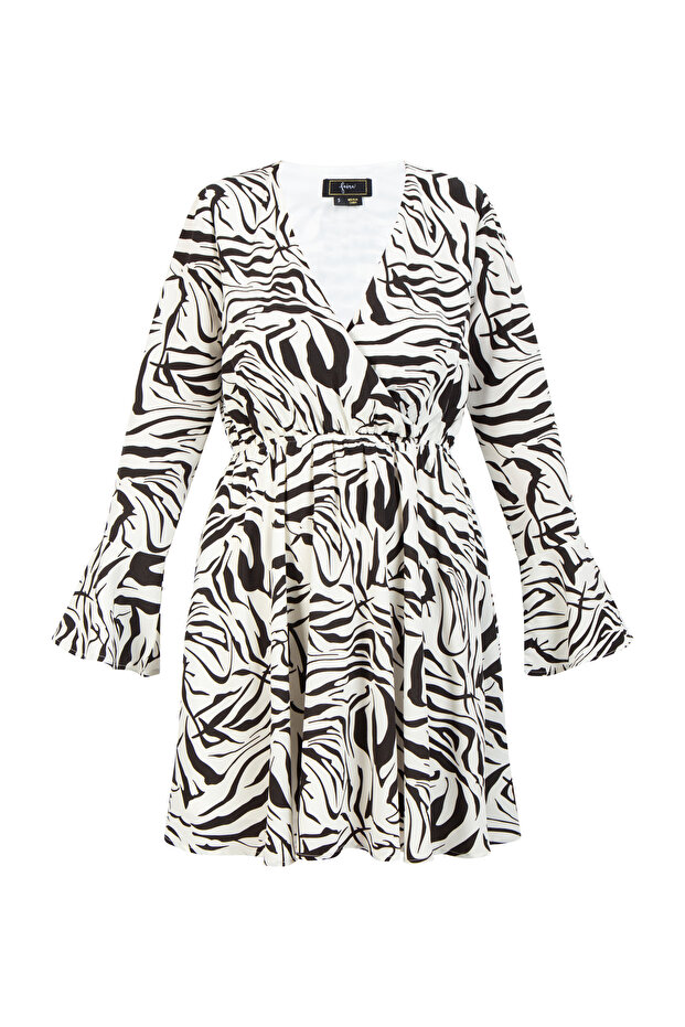 Kleid - Zebraprint - 2