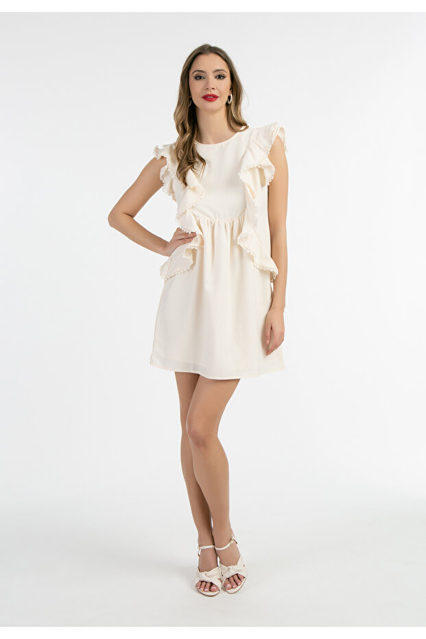 Mini elbiseler mit ruschen - 1