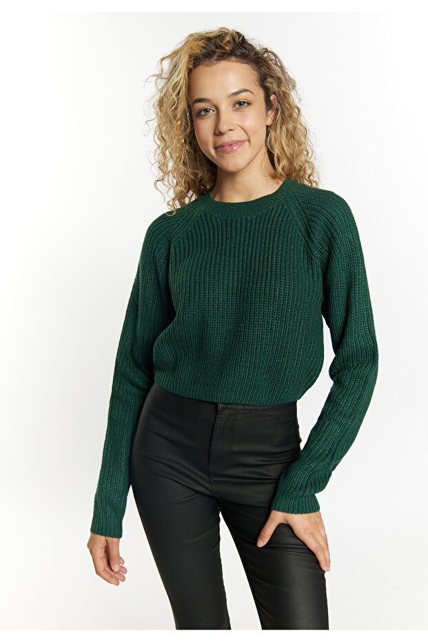 Strick Cropped Pullover - 3