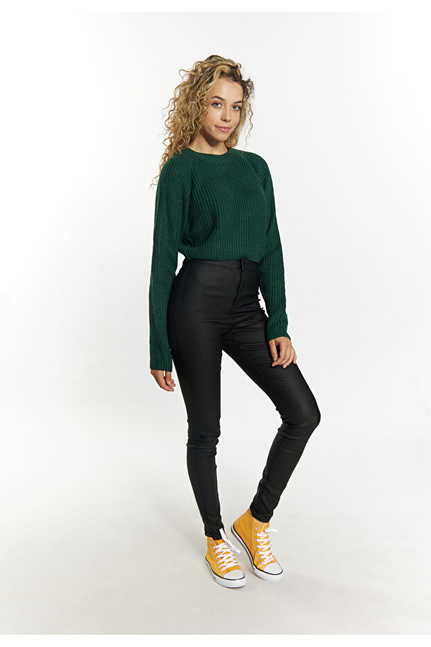 Strick Cropped Pullover - 1