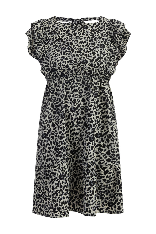 Midi dress with leopard print - 2