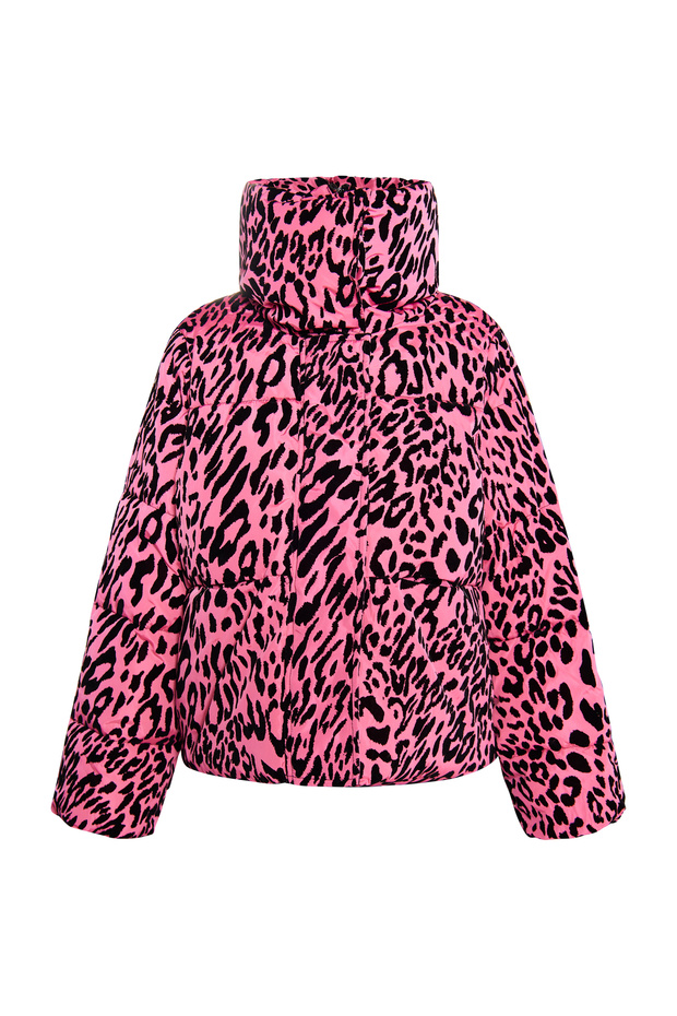 Steppjacke s Leo-Print - 2