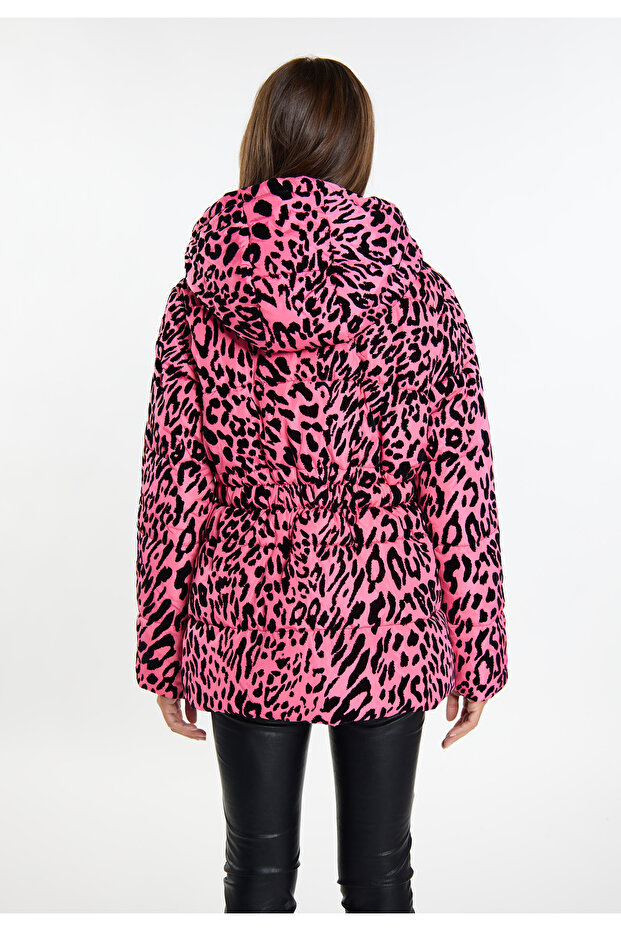 Steppjacke mit Leo-Print dedica - 4