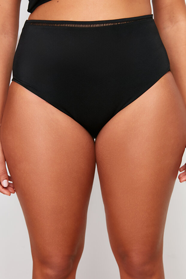 Siyah Yüksek Bel Büyük Beden Bikini Altı TBBSS24CR00000 - 5
