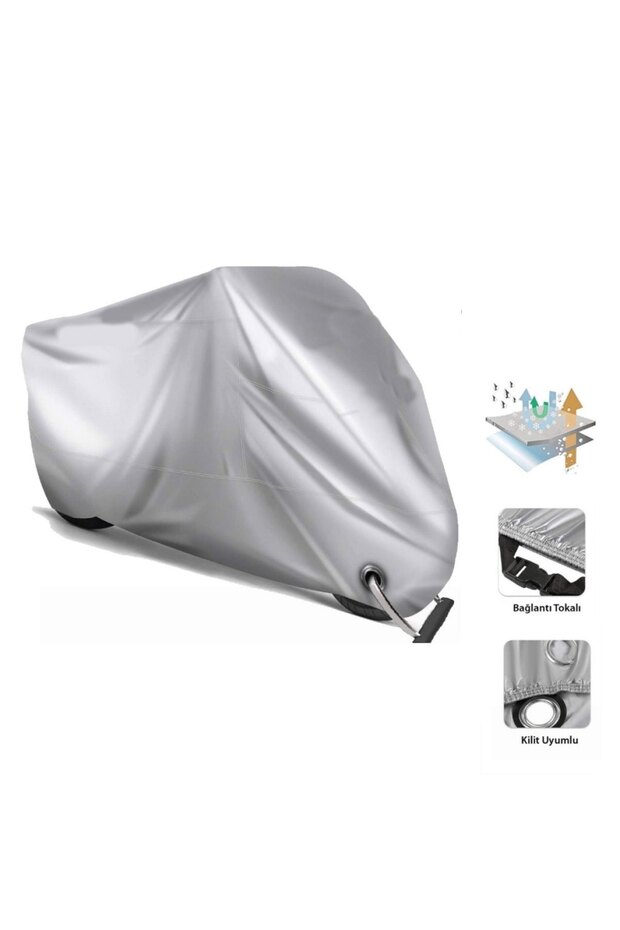 Sym Symphony St 200I Gray Motorcycle Tarpaulin-Lock Compatible