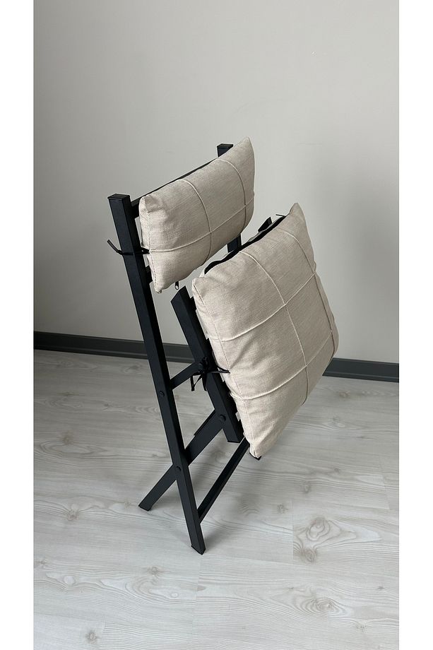 Minderli Balkon Bahçe Mutfak Bistro Set Katlanır 4+1 Masa - Sandalye - 6