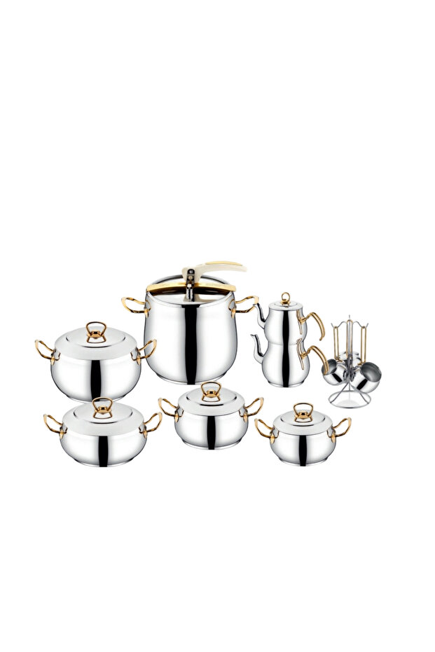 İnter Çelik Gülistan Pratik 18 Parça Çeyiz Seti Çelik Sap - 2