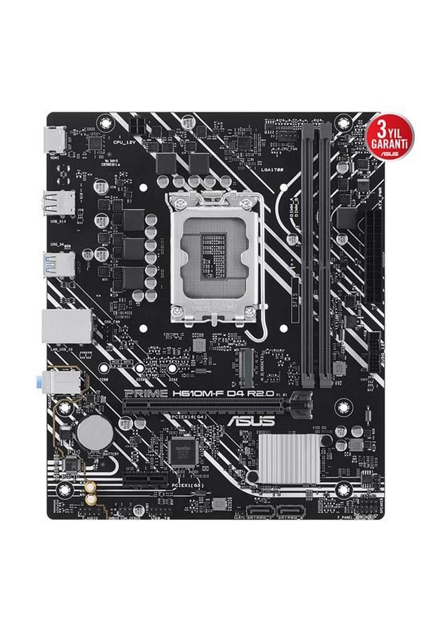 PRIME H610M-F D4 R2.0-CSM DDR4 HDMI PCIE 4.0 1700P mATX KURUMSAL ANAKART - 2