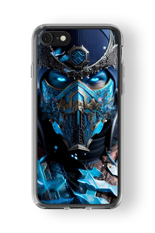 Mortal Kombat Sub Zero Design Printed Transparent Case Compatible with iPhone 6 and 6S