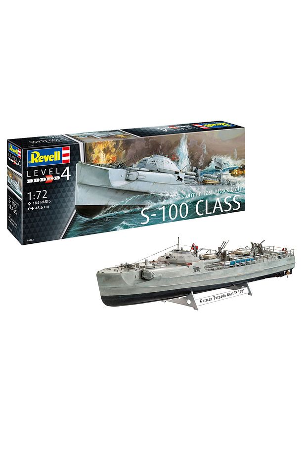 1:72 Ölçek Revell German Schnellboot S- Klass  Gemi Maketi - 4