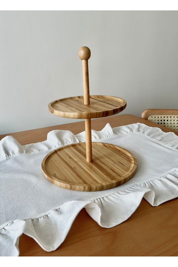 Bambu Katlı Sunumluk - 5