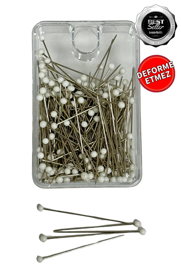 Scarf And Shawl Needle Silk Scarf Needle Glass Head Needle Non-Deformable Non-Rusting 200 Pieces