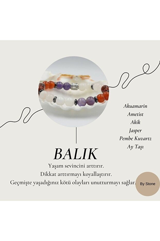 Pisces (Male) Natural Stone Bracelet | Certified