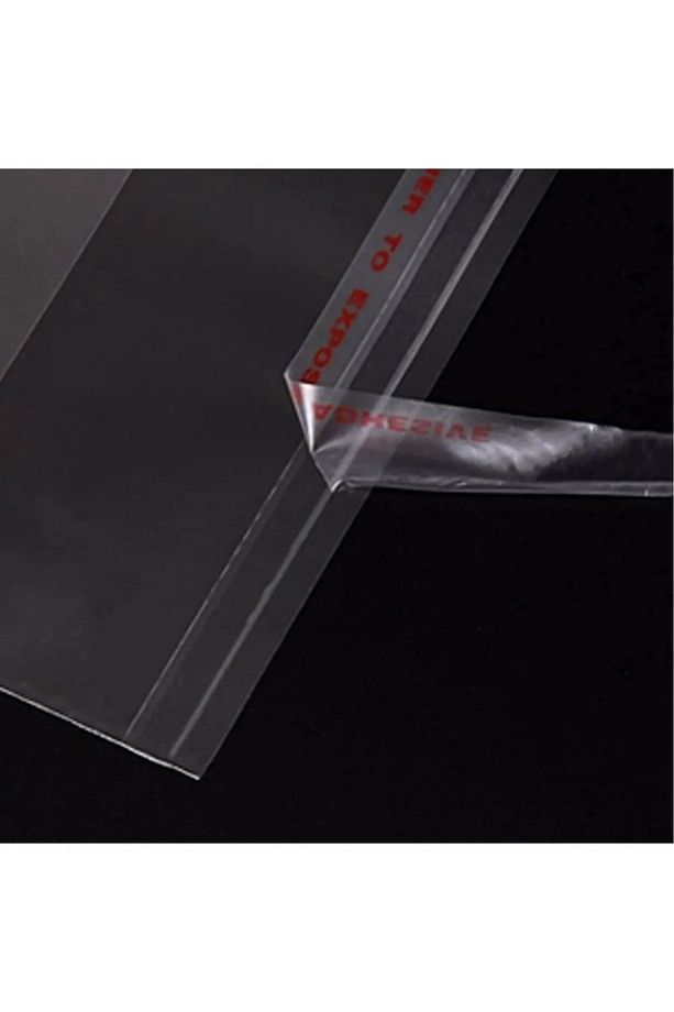 Şeffaf Yapışkanlı Poşet  Opp Kendinden Yapışkanlı Jelatin Parlak Poşet 50x70 Cm  10 Adet - 2