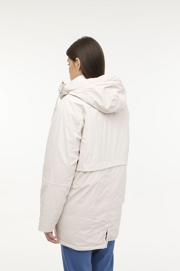 W-CT2050 ALICE COAT 2PR Bej Kadın Uzun Kaban - 2