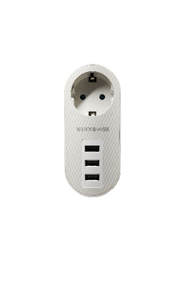 Winnboss Termal Akım Korumalı 3 Adet Usb 2.1 A Şarj Çıkışlı 10a 2500w Priz - 1