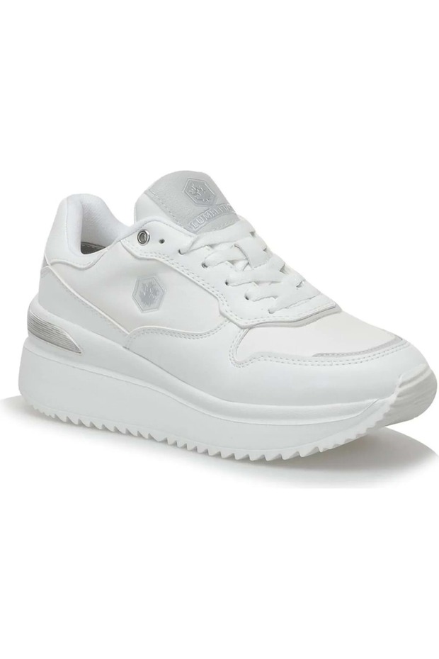 Rıta Pu 3fx Wedge Sole Comfort Casual White Women's Sneaker