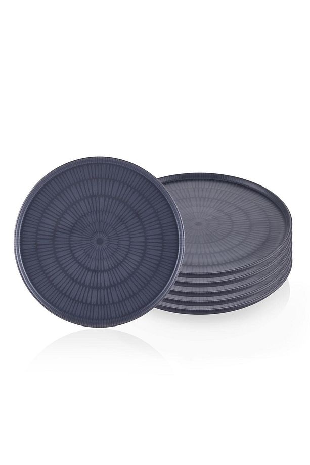 Noon Servis Tabağı 6lı Set Gri 26 cm - 3